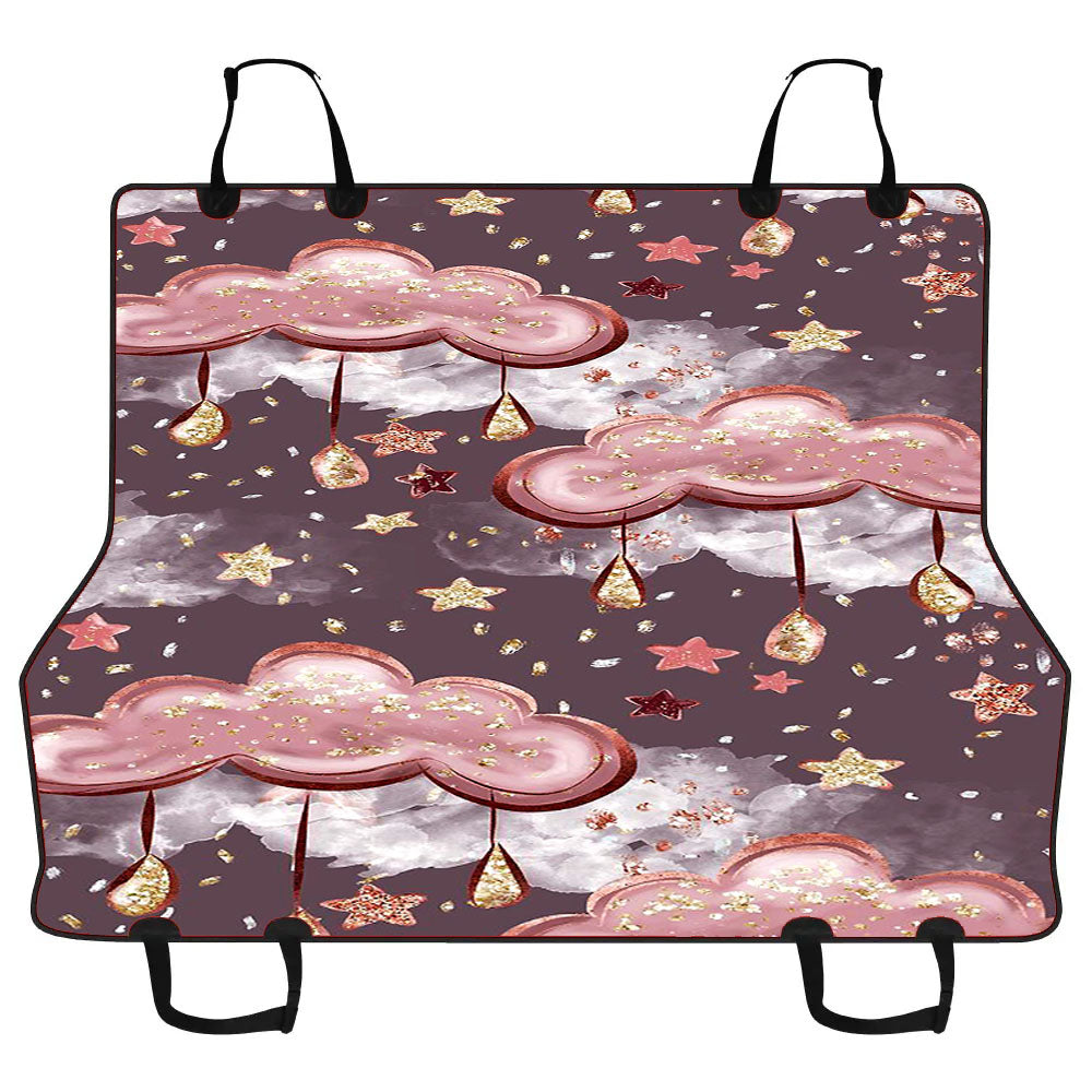 Abstract Clouds And Stars Car Pet Seat Cover