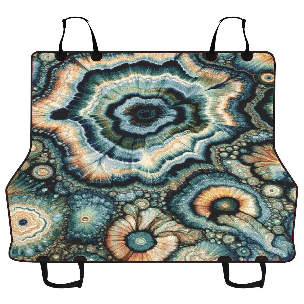 Abstract Geode Mandala Car Pet Seat Cover