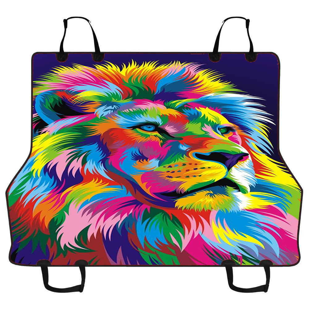 Abstract Lion Car Pet Seat Cover