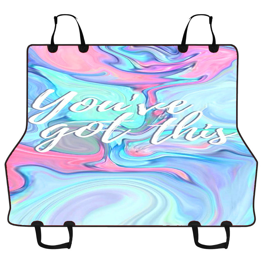 Abstract Liquid Inspired You Are Got This Car Pet Seat Cover