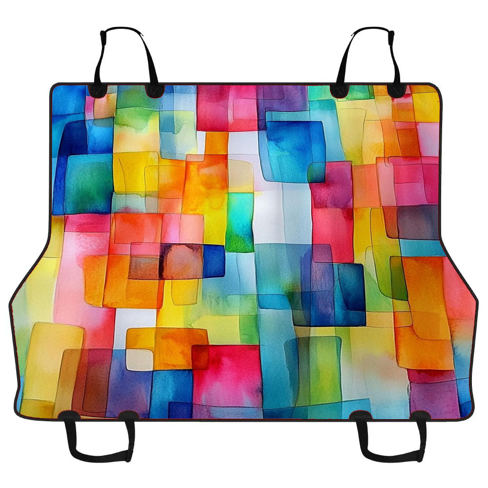 Abstract Watercolor Car Pet Seat Cover
