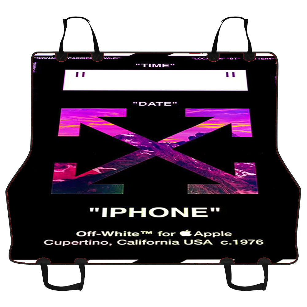 Aesthetic California Black Off White Arrow Car Pet Seat Cover