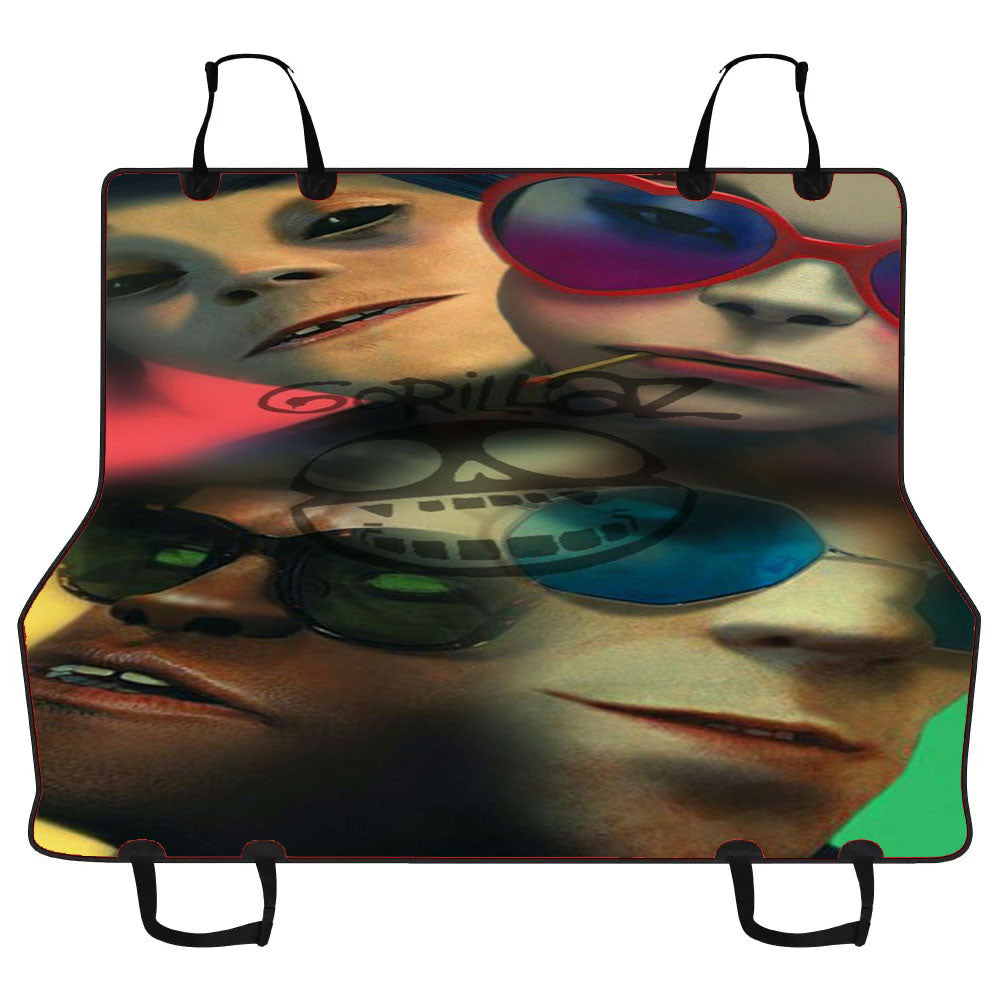 Aesthetic Gorillaz Band Face Art Car Pet Seat Cover