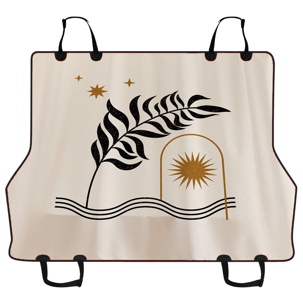 Aesthetic Leaves With Sun Car Pet Seat Cover