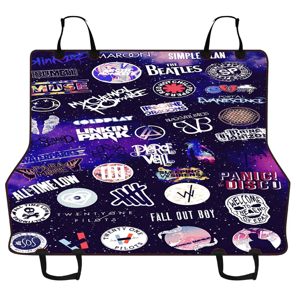 Aesthetic Music Band Collage Car Pet Seat Cover