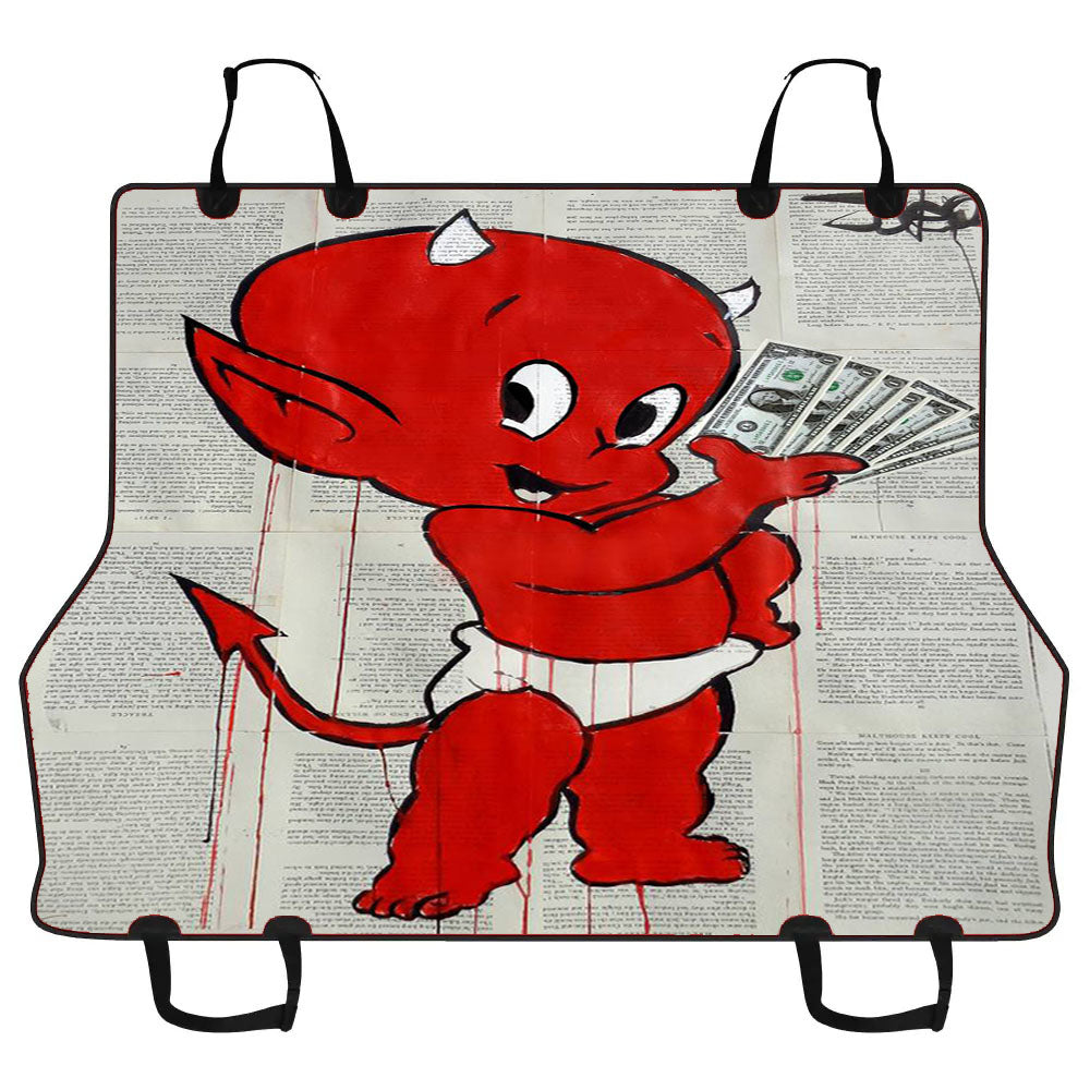 Aesthetic Red Cute Baby Devil Car Pet Seat Cover