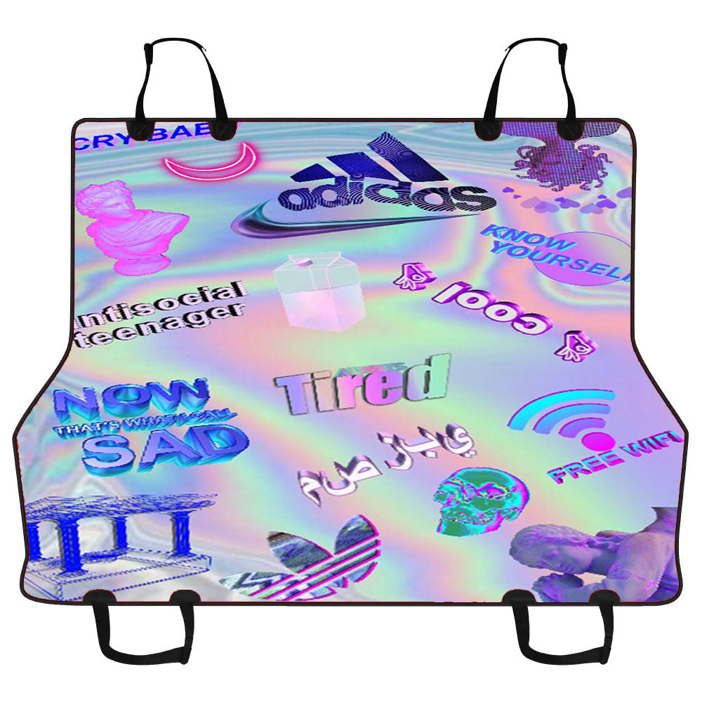 Aesthetic Vaporwave Car Pet Seat Cover