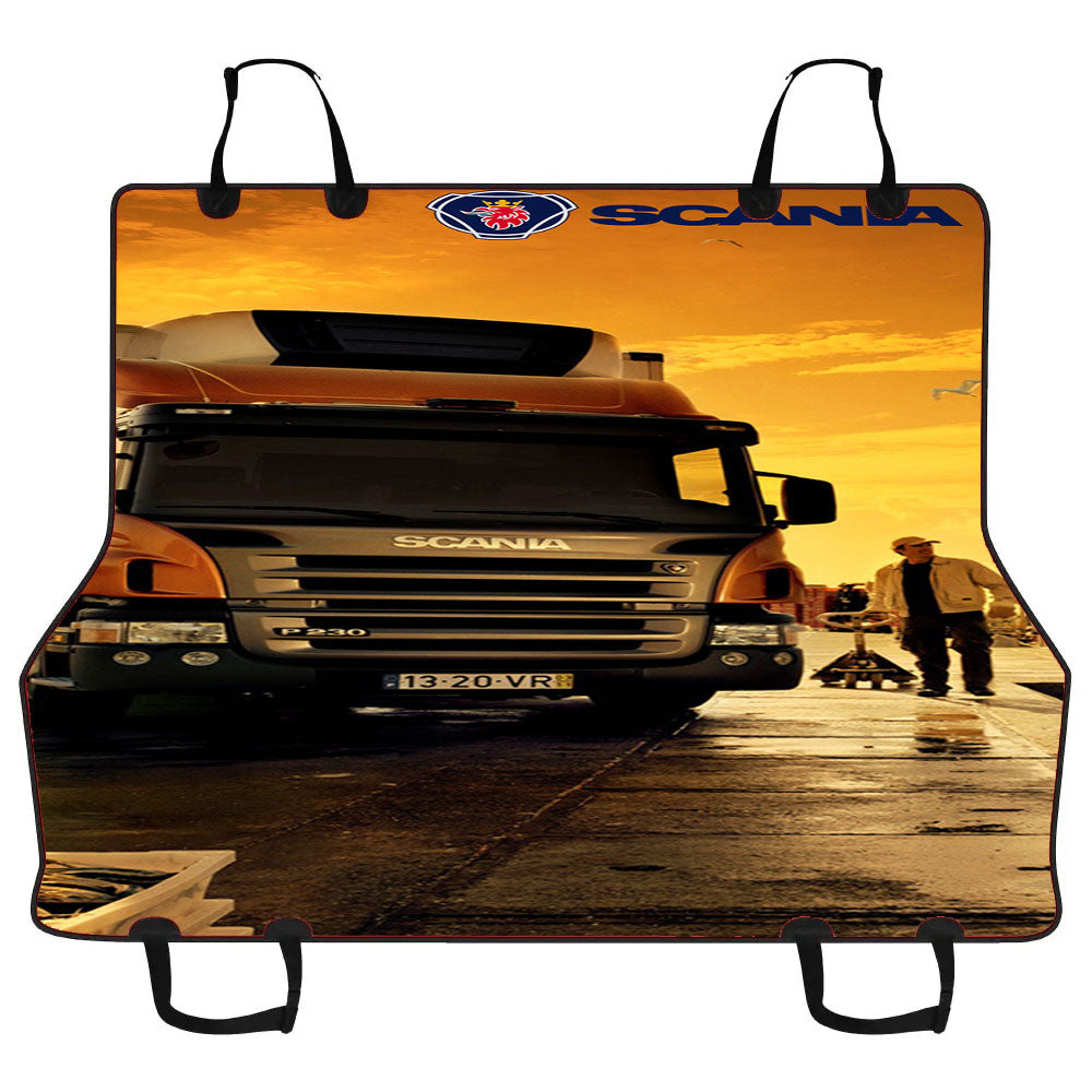 Afternoon Scania Logo Blue Car Pet Seat Cover