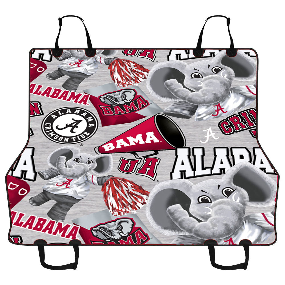 Alabama Crimson Tide Pattern Elephant Car Pet Seat Cover