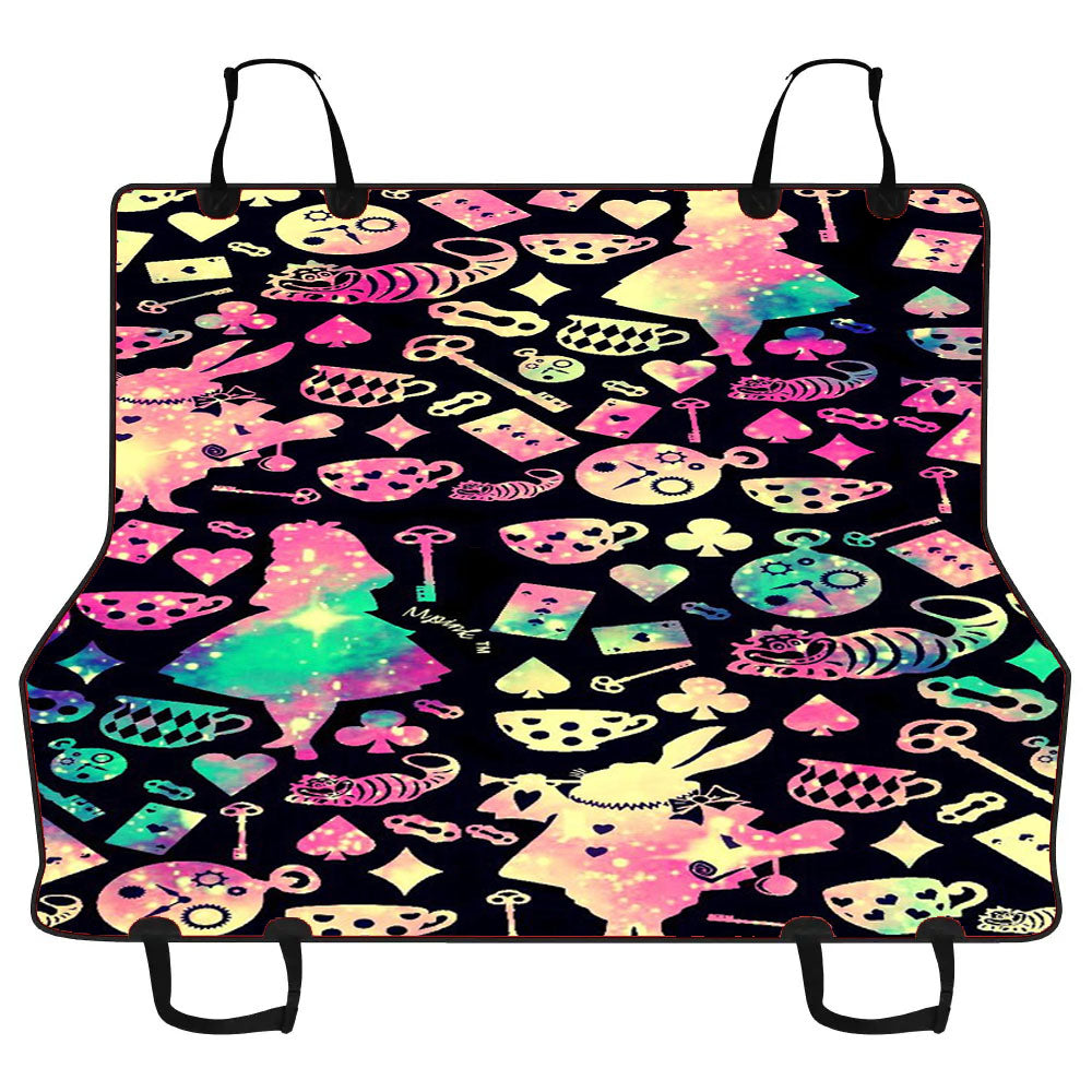 Alice In Wonderland Galaxy Pattern Wallpaper Car Pet Seat Cover