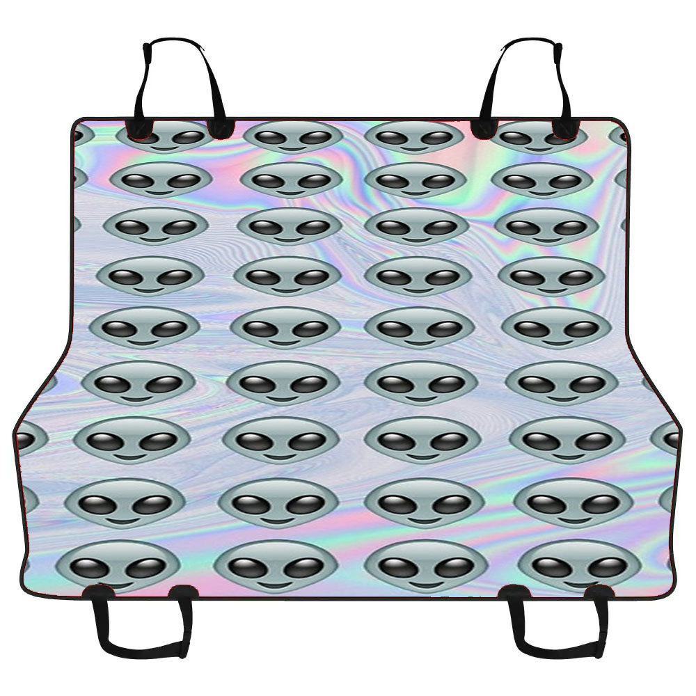 Alien Pattern Emoticon Holo Car Pet Seat Cover