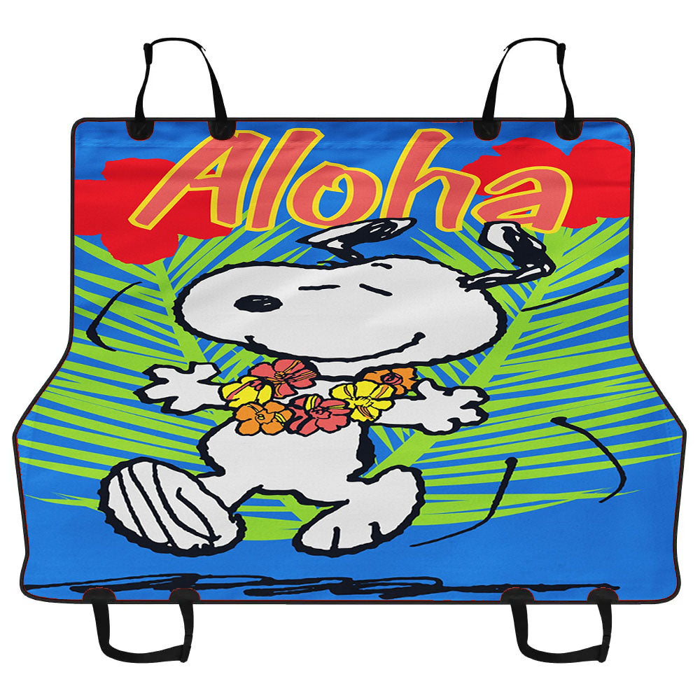 Aloha Snoopy Summer Car Pet Seat Cover