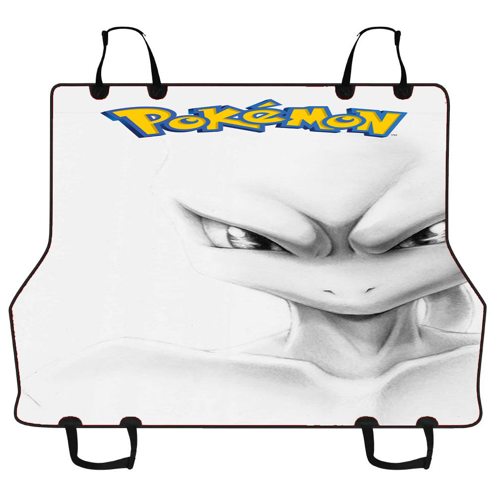 Anime Pokemon Mewto Car Pet Seat Cover