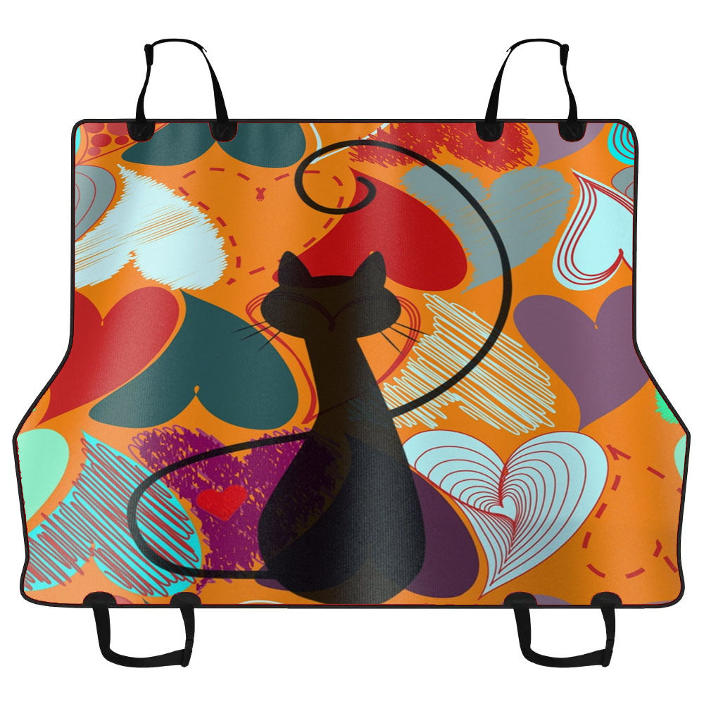 Atomic Cat Retro 50S, 90S Hearts Car Pet Seat Cover