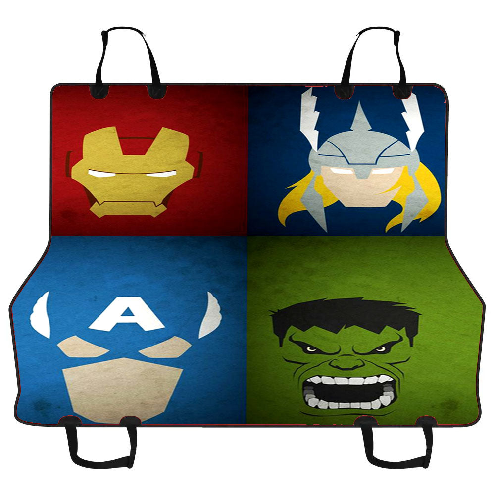 Avengers Cartoon Car Pet Seat Cover
