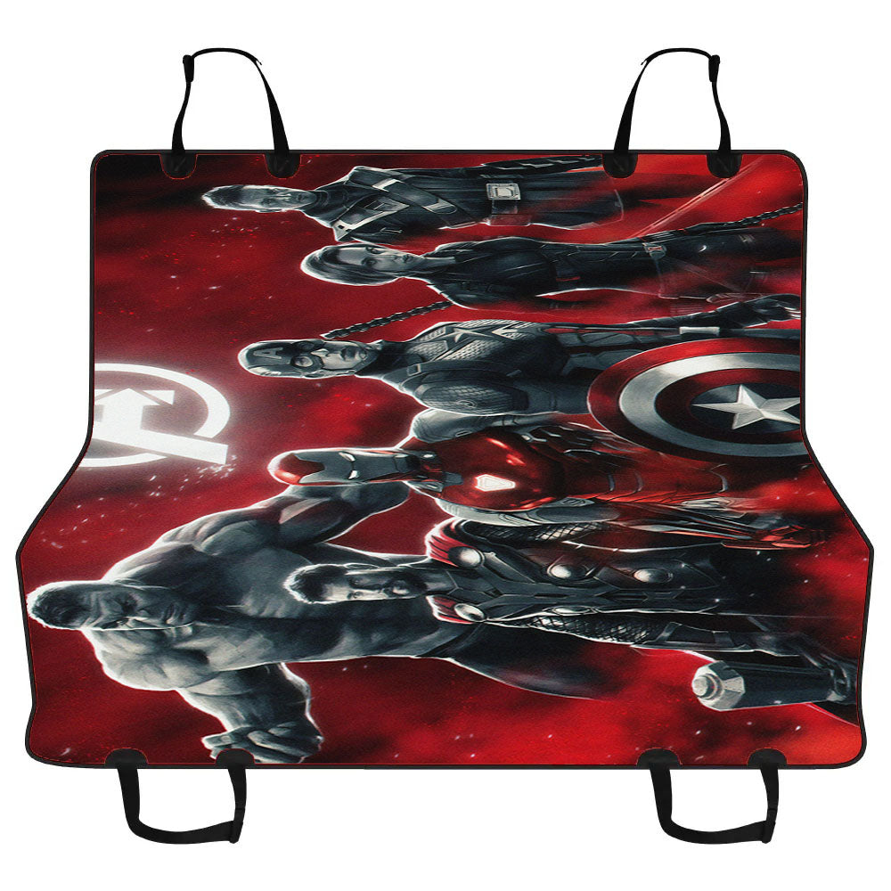 Avengers Endgame Characters Red Car Pet Seat Cover