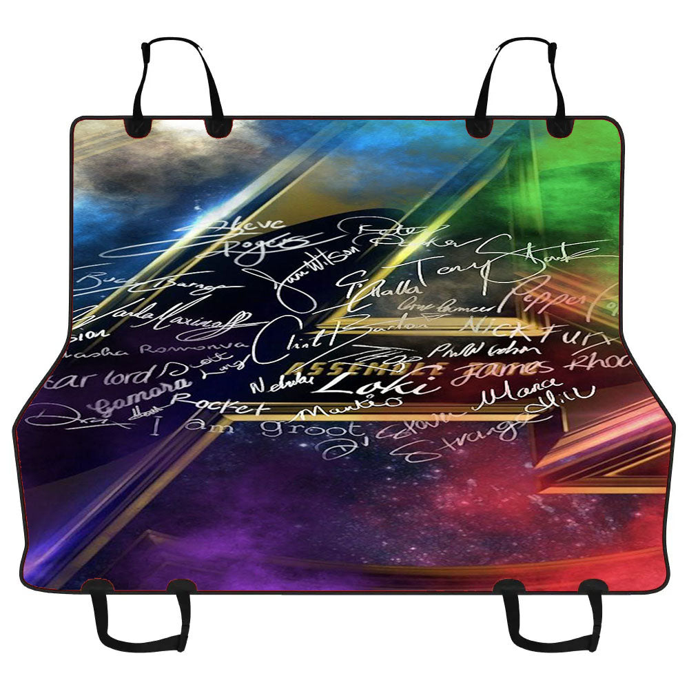 Avengers Heroes Signatures Car Pet Seat Cover