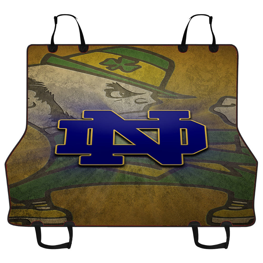 Awesome Notre Dame Fighting Irish Football Wallpaper Car Pet Seat Cover