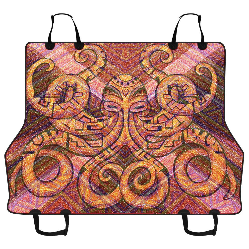 Aztec Octopus Car Pet Seat Cover