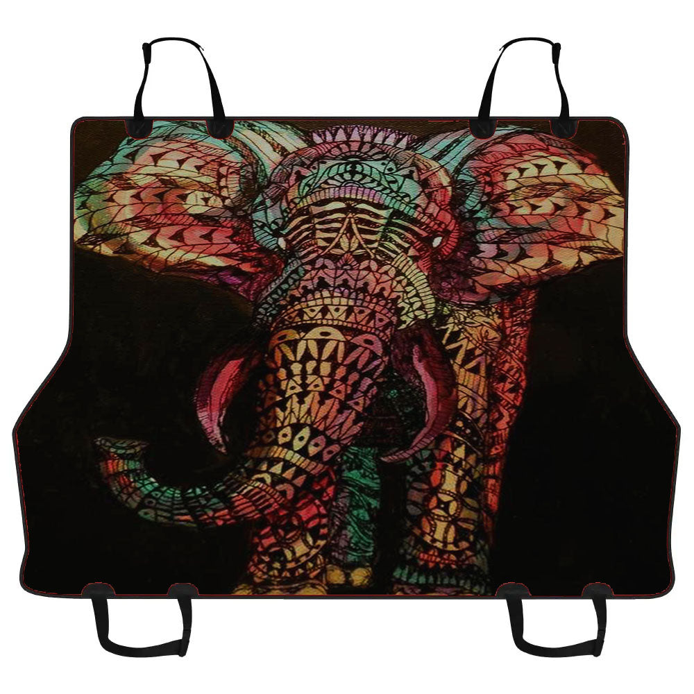 Aztec Pattern Elephant Car Pet Seat Cover
