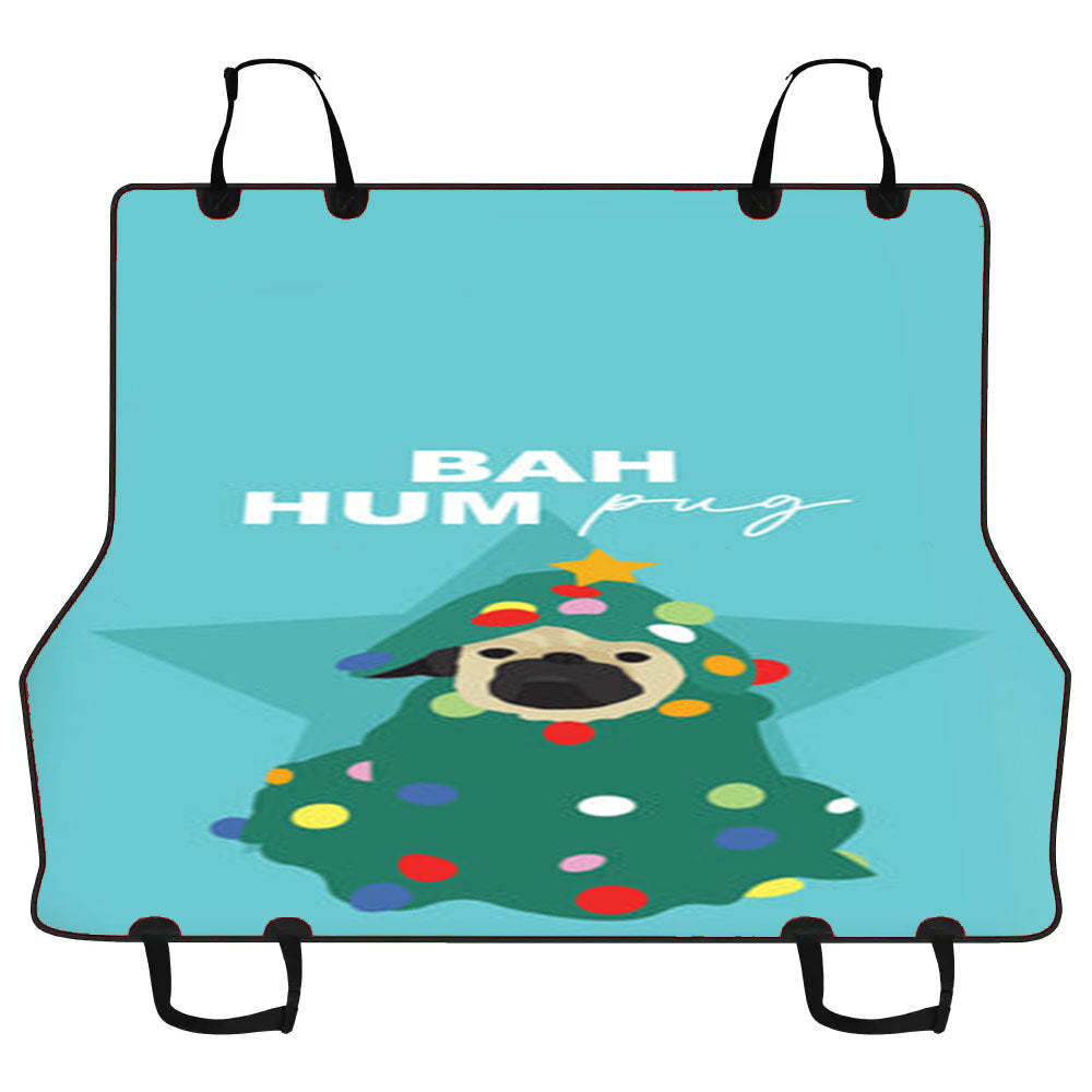 Bah Hum Pug Car Pet Seat Cover