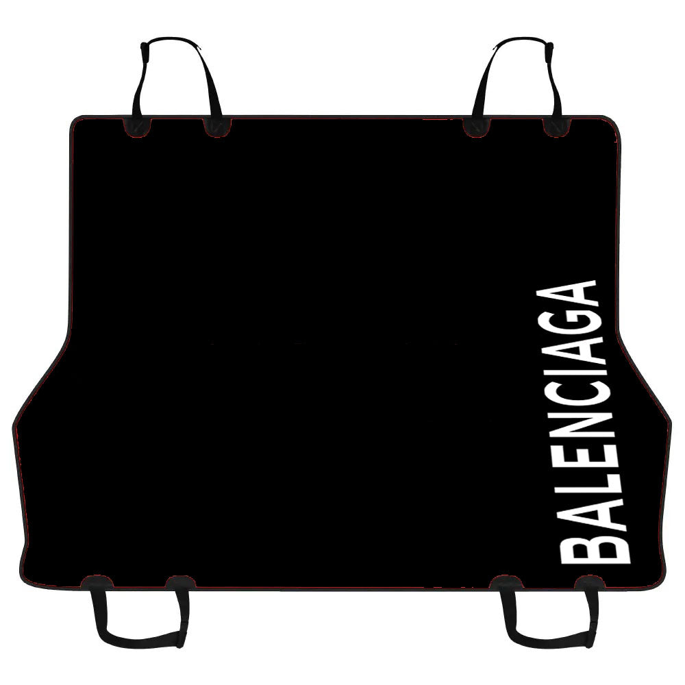 Balenciaga Logo Black Car Pet Seat Cover
