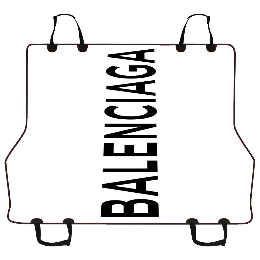 Balenciaga Logo White Car Pet Seat Cover