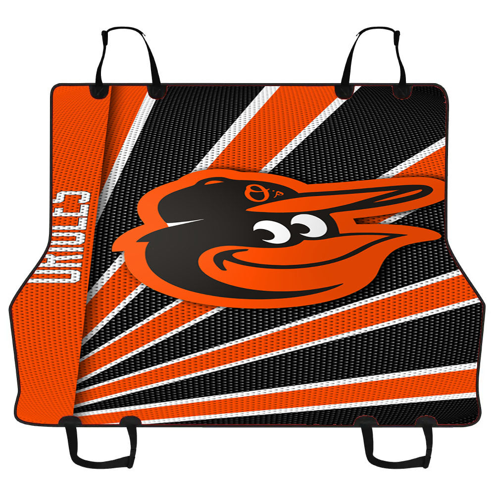 Baltimore Orioles Stripe Wallpaper Car Pet Seat Cover