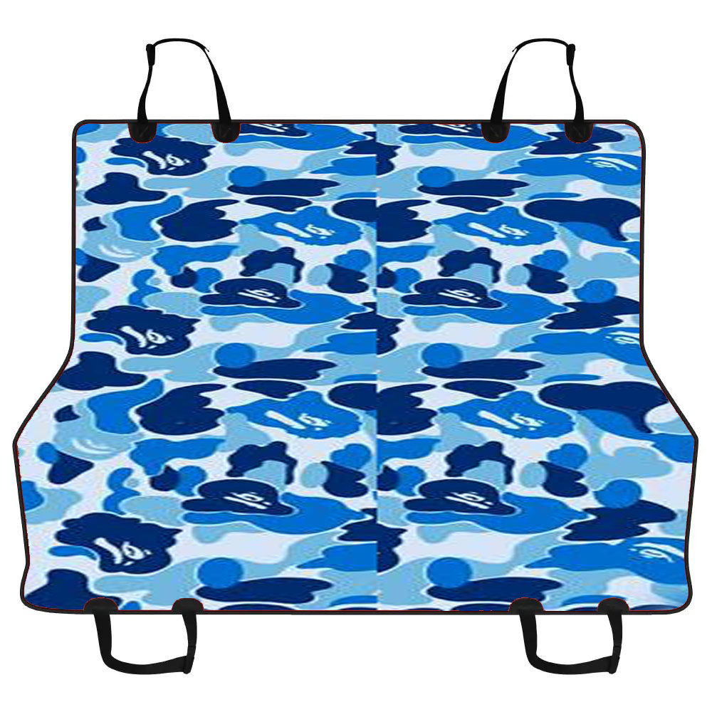 Bape Camo Blue Car Pet Seat Cover