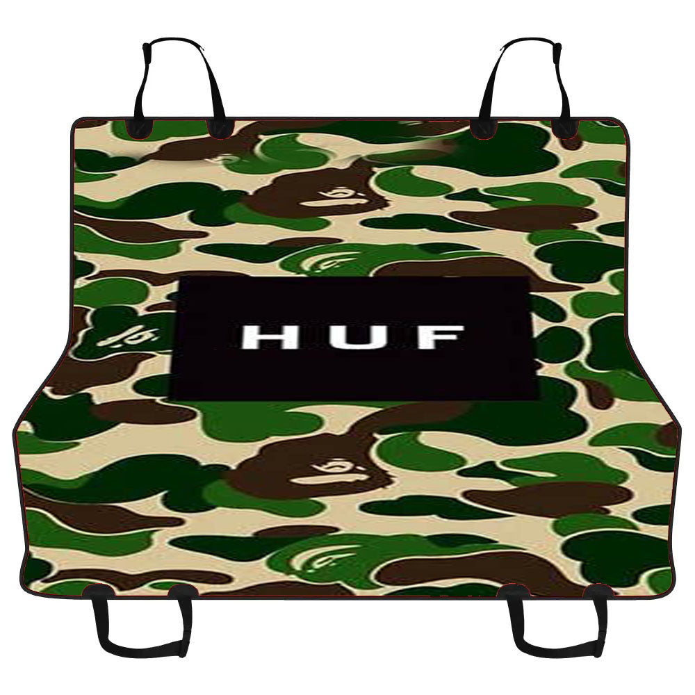 Bape Camo Huf Logo Car Pet Seat Cover