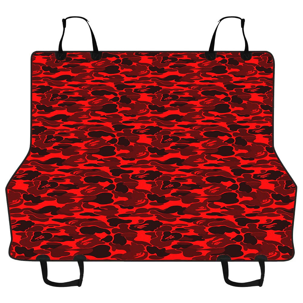 Bape Camo Red Car Pet Seat Cover