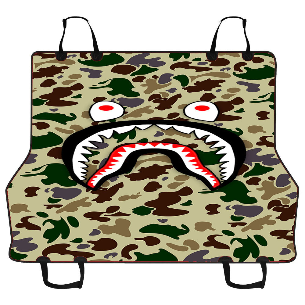 Bape Camo Shark Car Pet Seat Cover