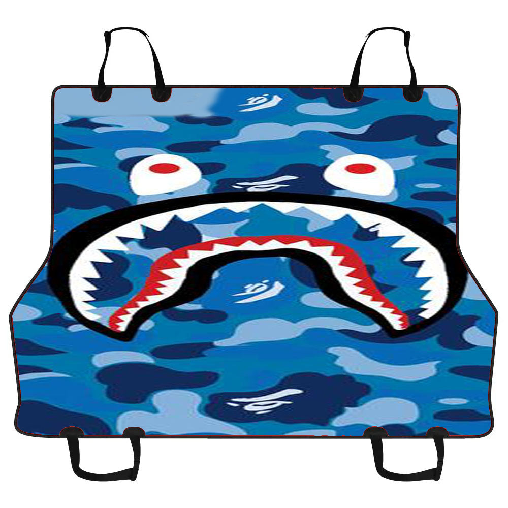 Bape Camo Shark Blue Car Pet Seat Cover