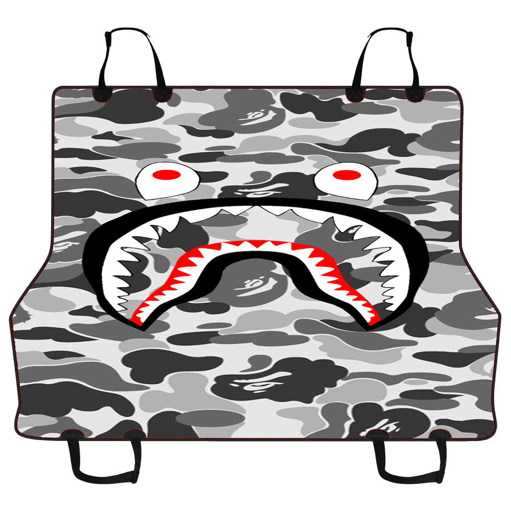 Bape Camo Shark Grey Car Pet Seat Cover