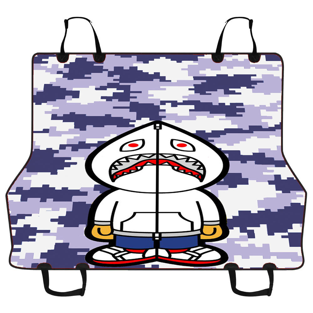 Bape Hoodie Camouflage 8 Bit Blue Purple Background Car Pet Seat Cover