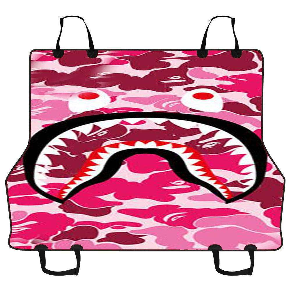 Bape Pink Car Pet Seat Cover
