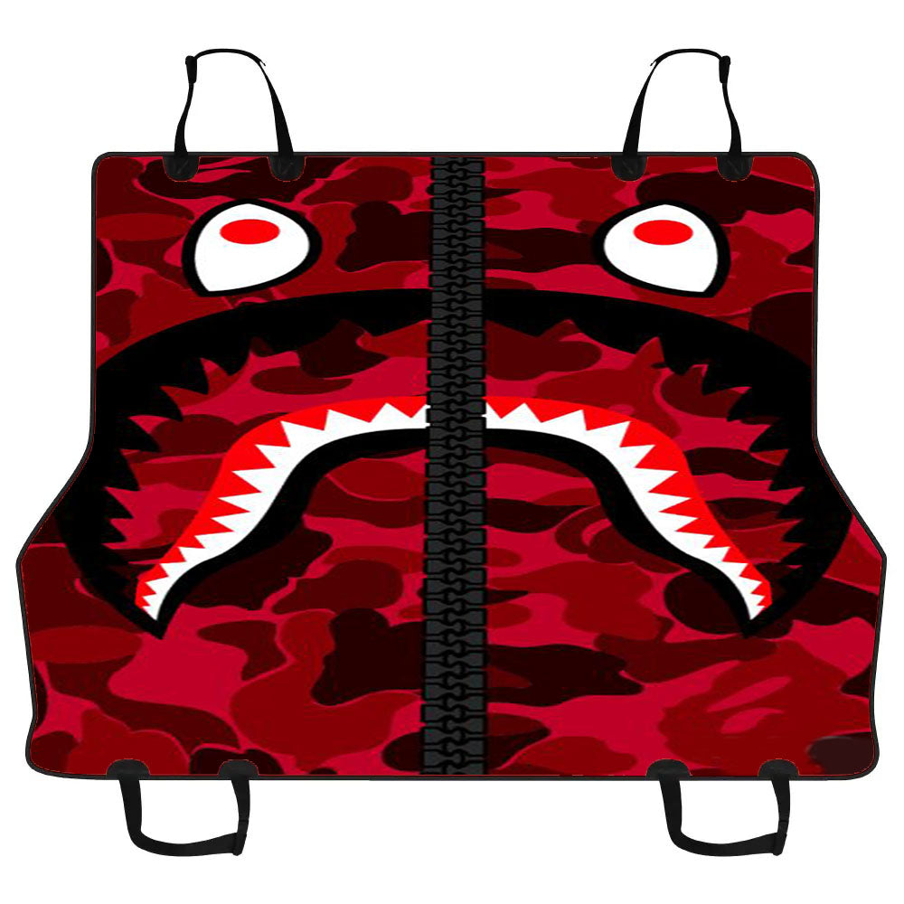 Bape Red Car Pet Seat Cover