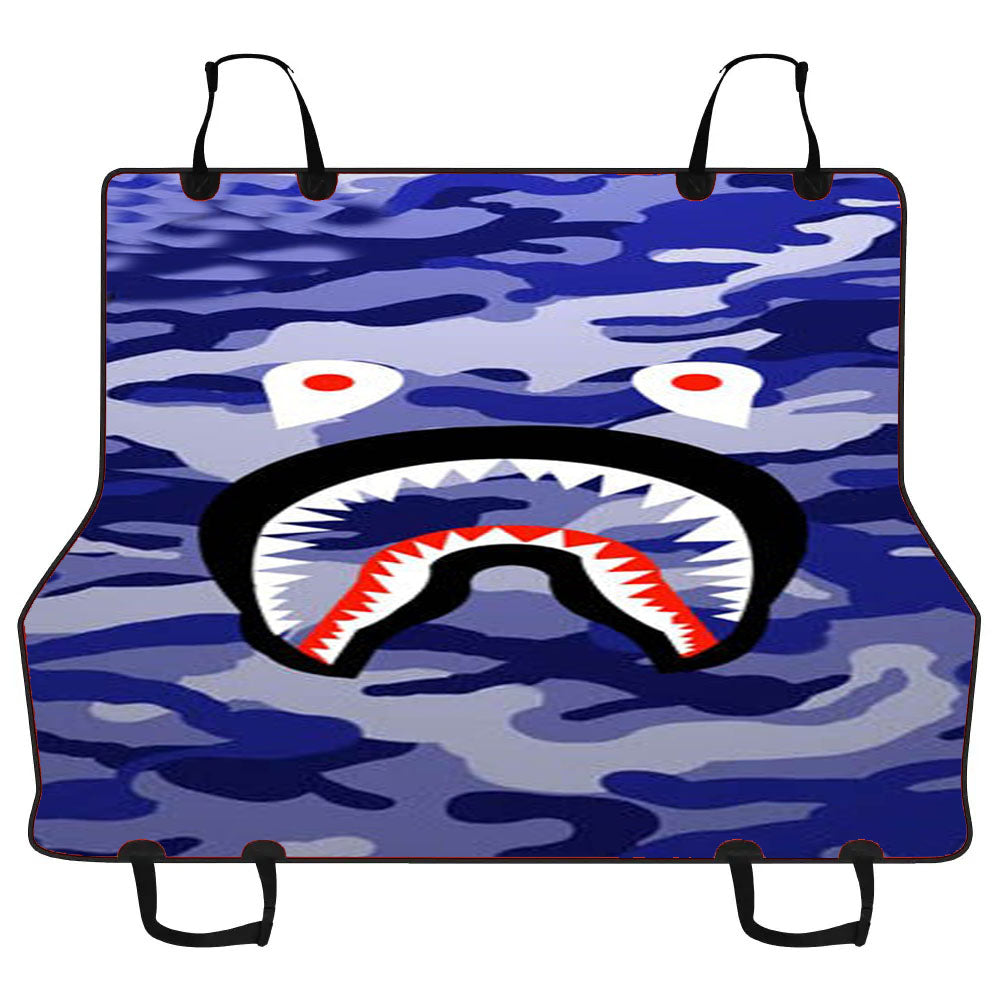 Bape Shark Purple Camo Car Pet Seat Cover