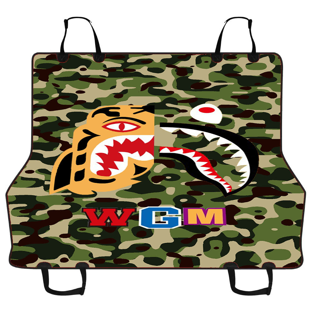 Bape Tiger Shark Green Car Pet Seat Cover