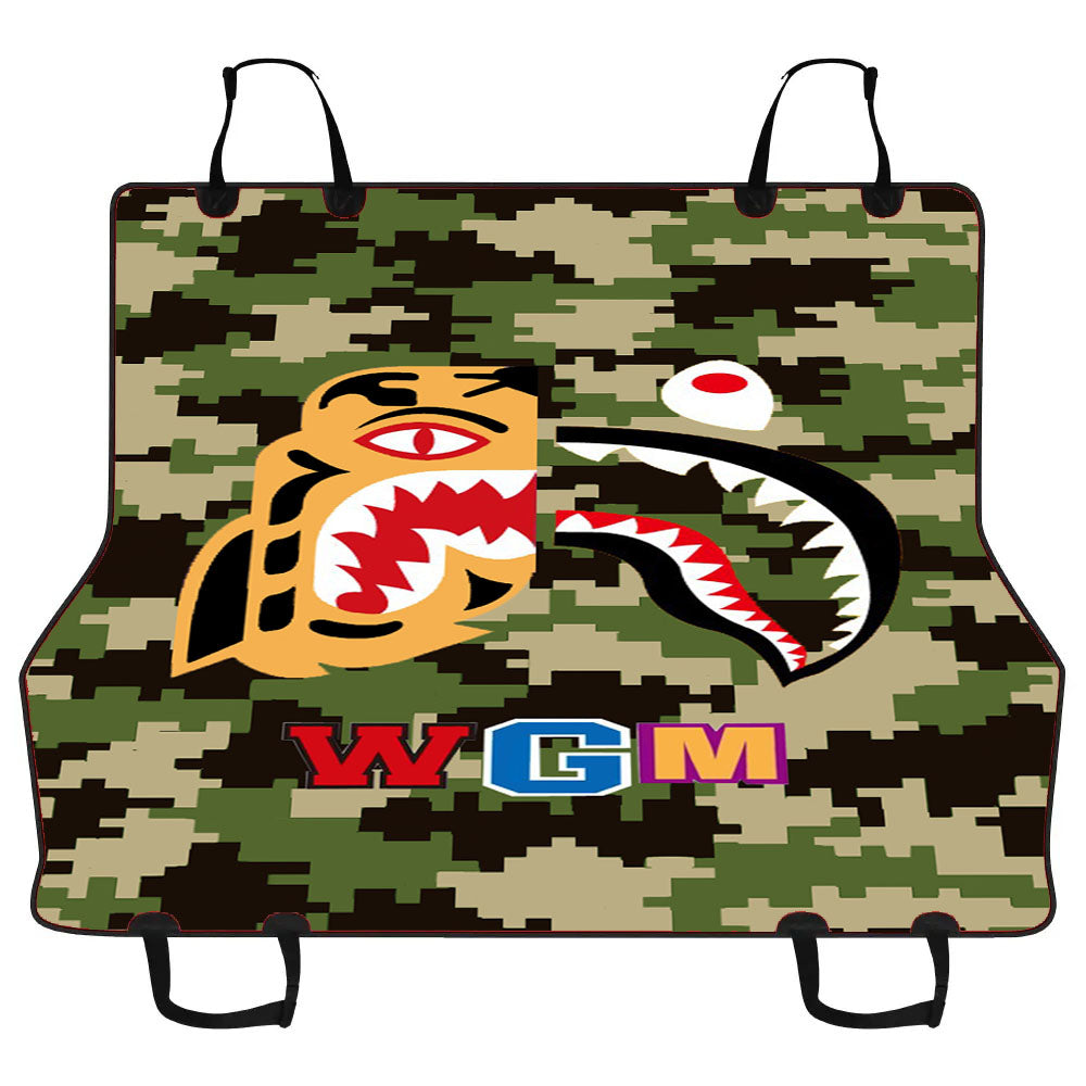 Bape Tiger Shark Green 8 Bit Car Pet Seat Cover