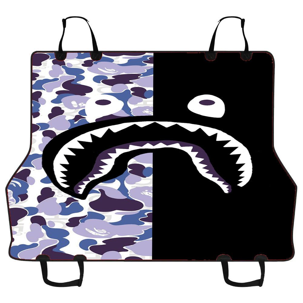 Bape Wallpaper Hoodie Blue Car Pet Seat Cover