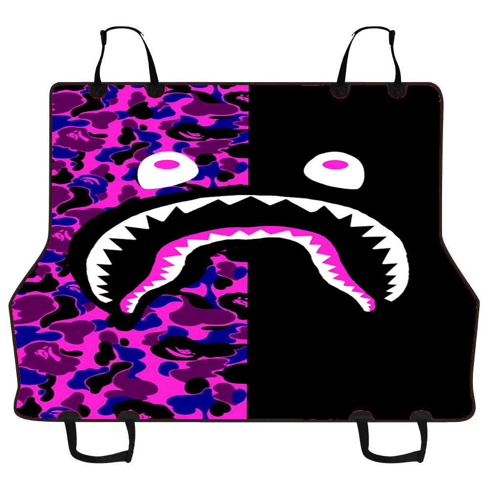 Bape Wallpaper Hoodie Purple Car Pet Seat Cover