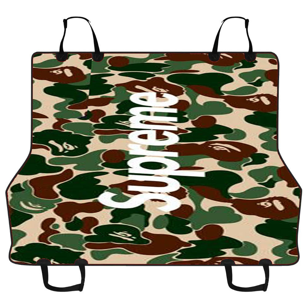 Bape X Suprem Car Pet Seat Cover