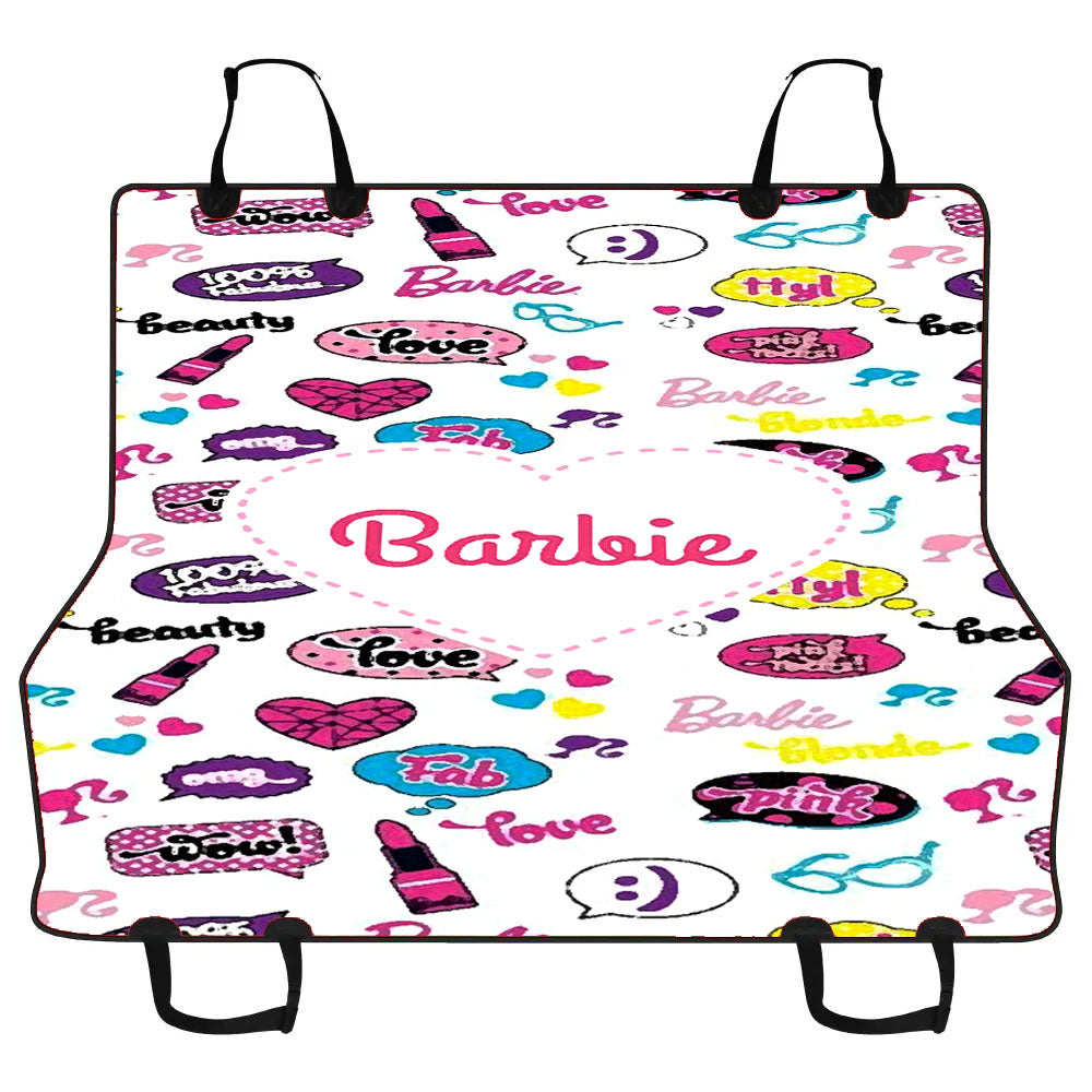 Barbie Doodle Pattern Car Pet Seat Cover