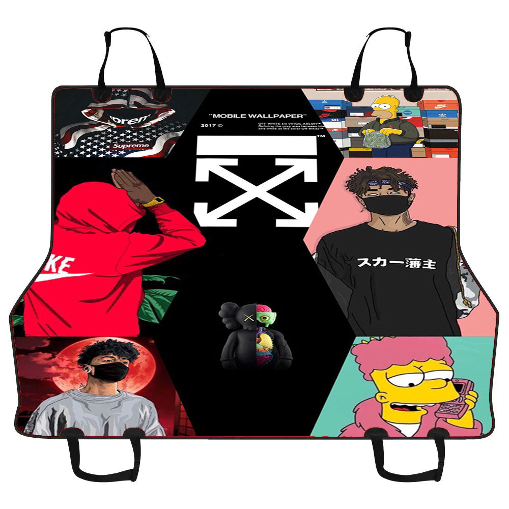 Bart Simpson Off White Kakashi Hatake Hypebeast Car Pet Seat Cover