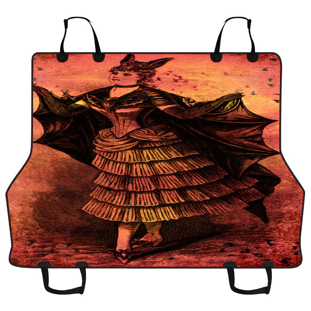 Batgirl Batman Red Painting Car Pet Seat Cover