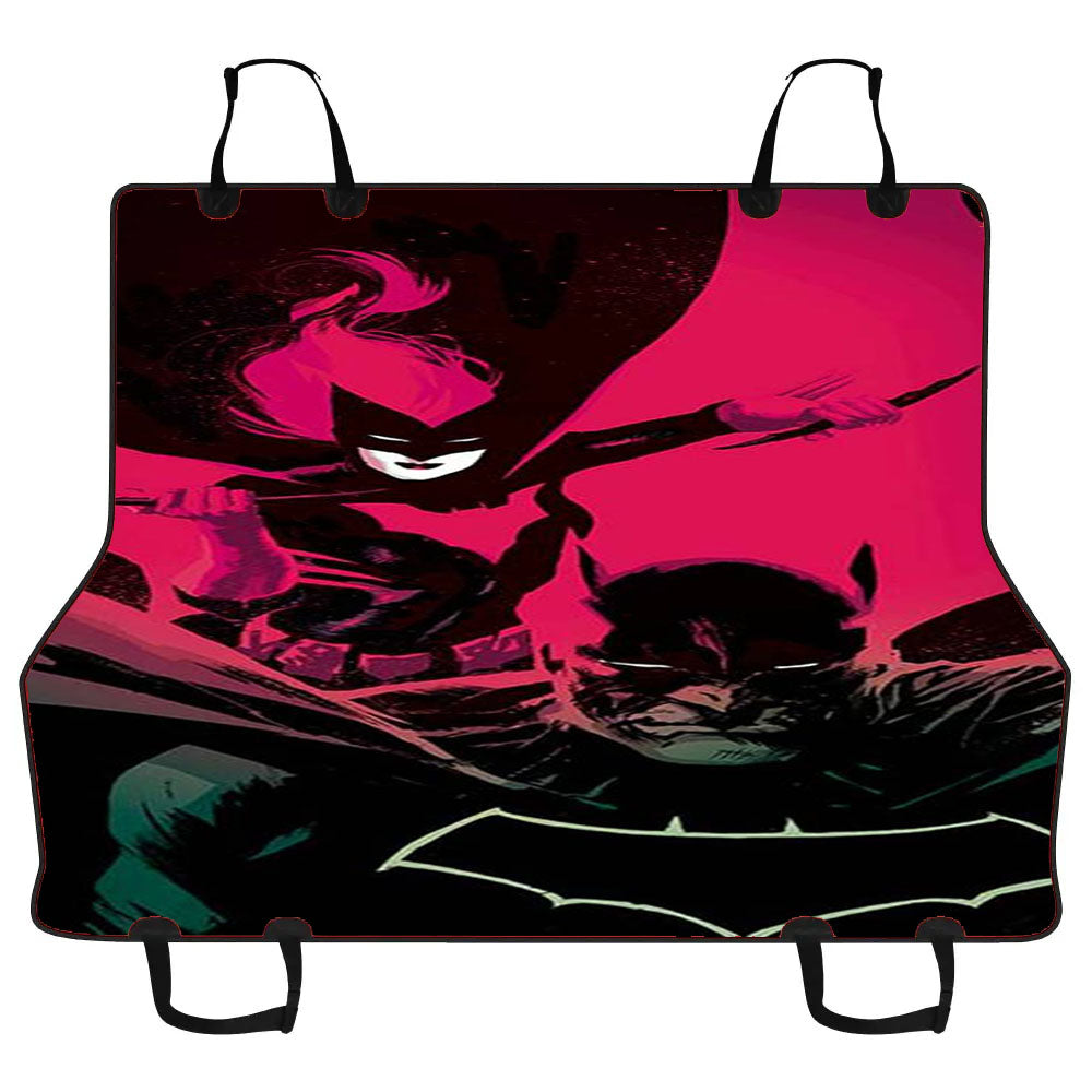Batman And Batwoman Art Car Pet Seat Cover