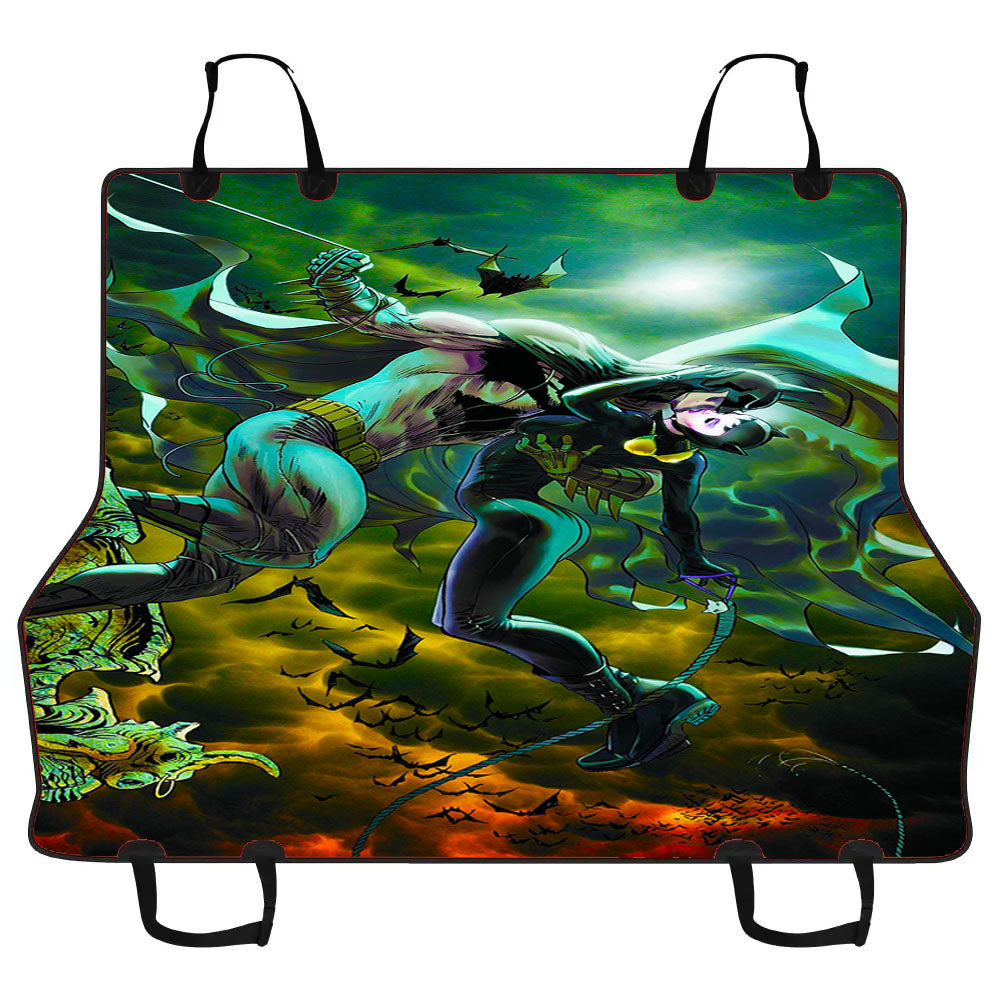 Batman And Catwoman Kiss Car Pet Seat Cover