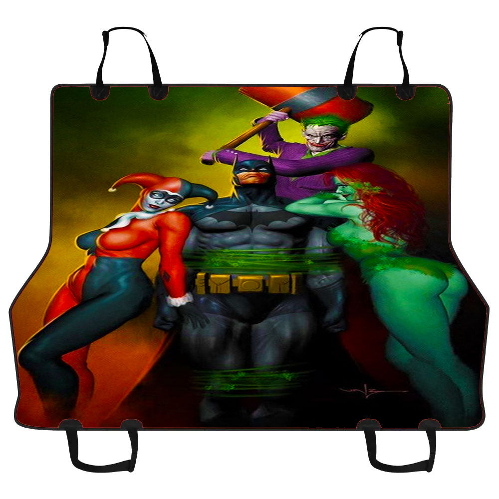 Batman And Sexy Villain Car Pet Seat Cover
