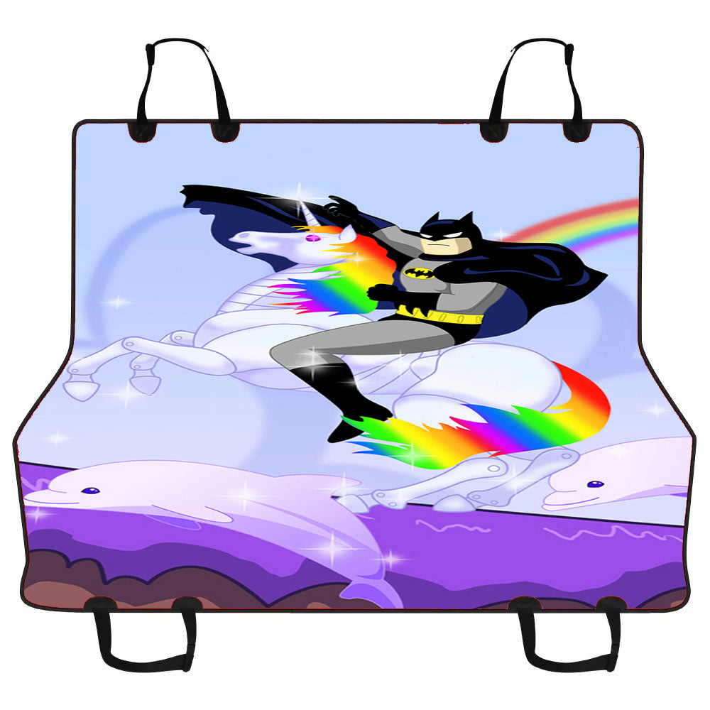 Batman And Unicorn Car Pet Seat Cover